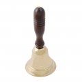 Hand bell with wooden handle Edition without engraving, 9cm in diameter, 20cm in height