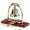 Table bell on base plate