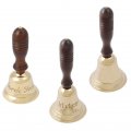 Hand bell with wooden handle Hand bell with wooden handle